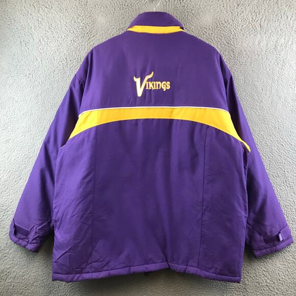 Vintage Minnesota Vikings Official NFL Full Zip Reebok Jacket Men’s Size L - Picture 2 of 12
